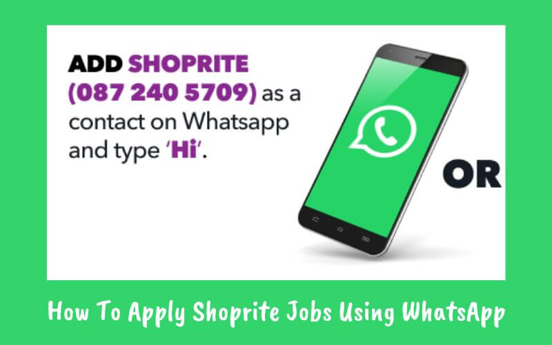 How To Apply Shoprite Jobs Using WhatsApp