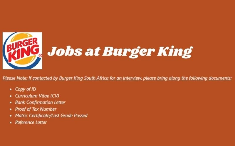 Jobs at Burger King