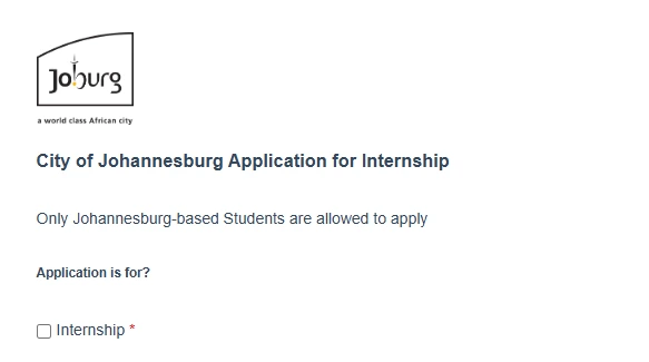 City of Joburg Finance Internship 2025