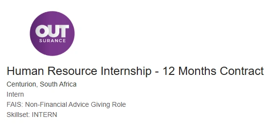 Human Resource Internship