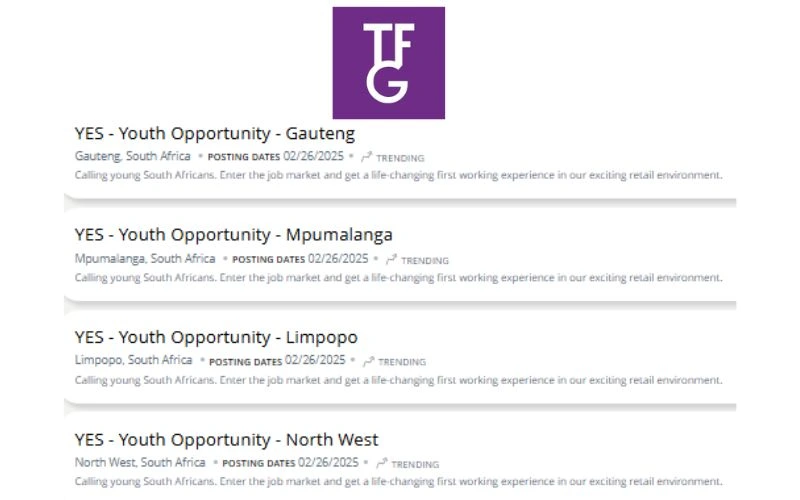 TFG Retail Learnerships 2025